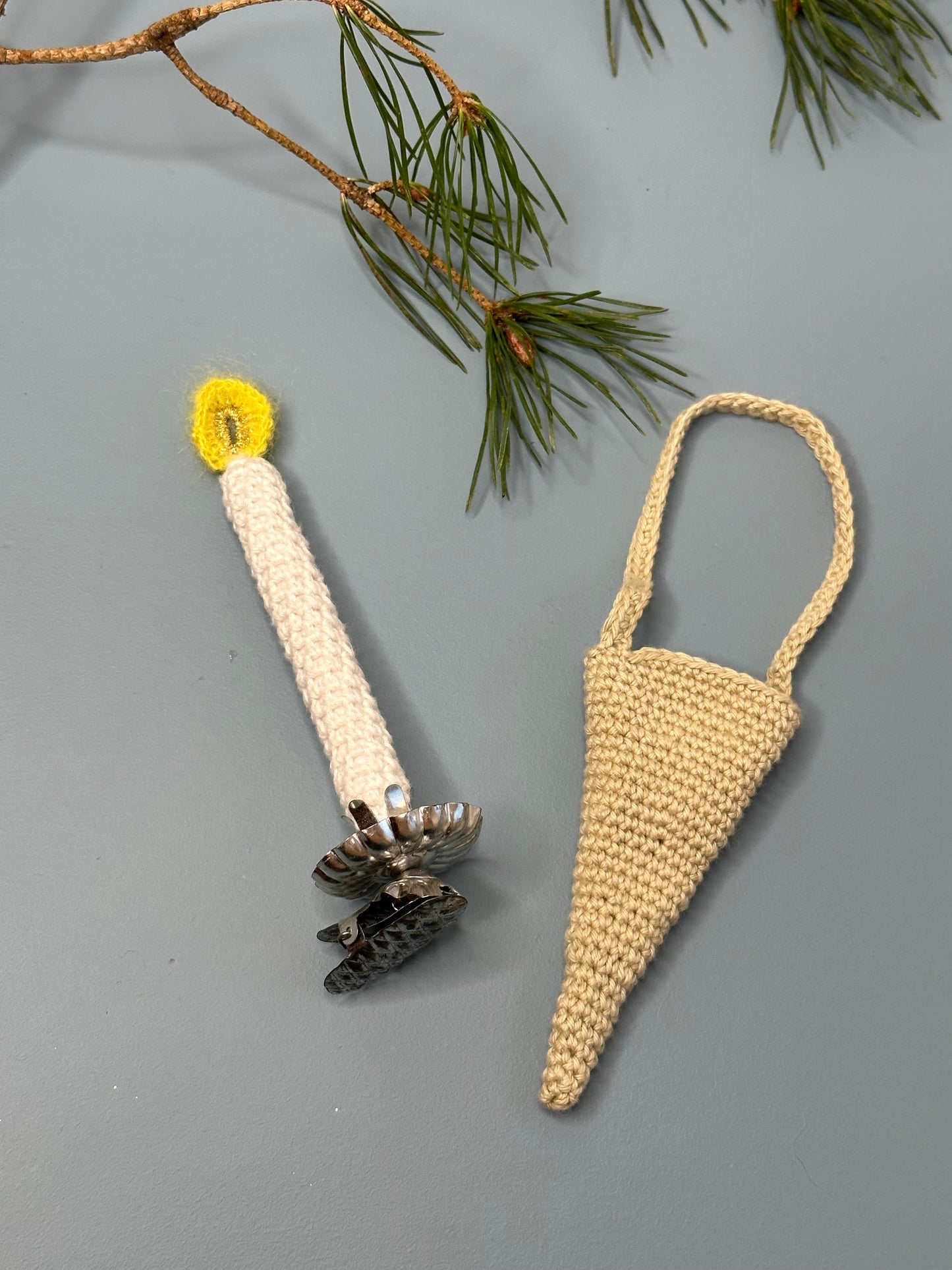 Julelys - Håndhæklet